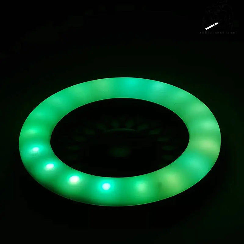 JUSES' SMOKESHOP Newest Wheel Shape Colour LED Hookah Light Display Shisha Ring Light with Remote Control Hookah Accessories