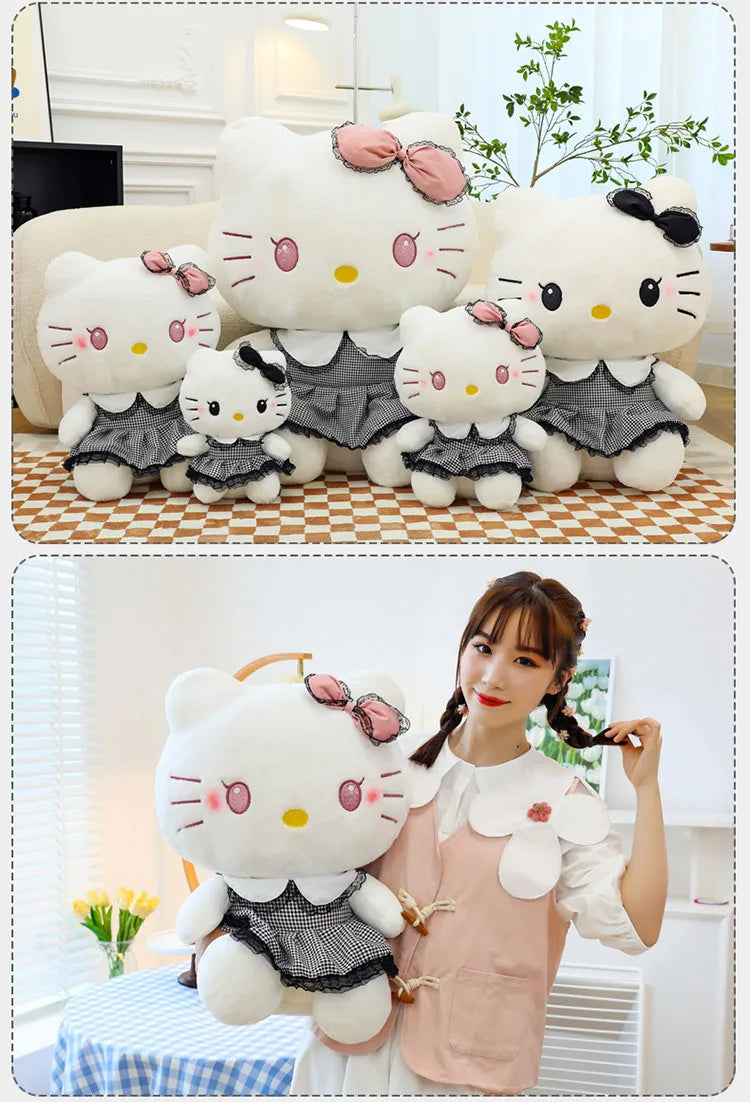 70cm Big Size Sanrio Hello Kitty Anime Plus Stuffed Doll Cartoon Anime Character Cute Throw Pillow As A Holiday Gift for Friends