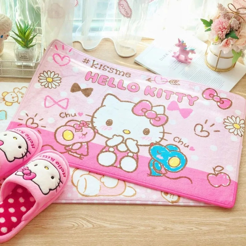 Hello Kitty  Characters Multi-Picture Bathroom Non-slip Carpet