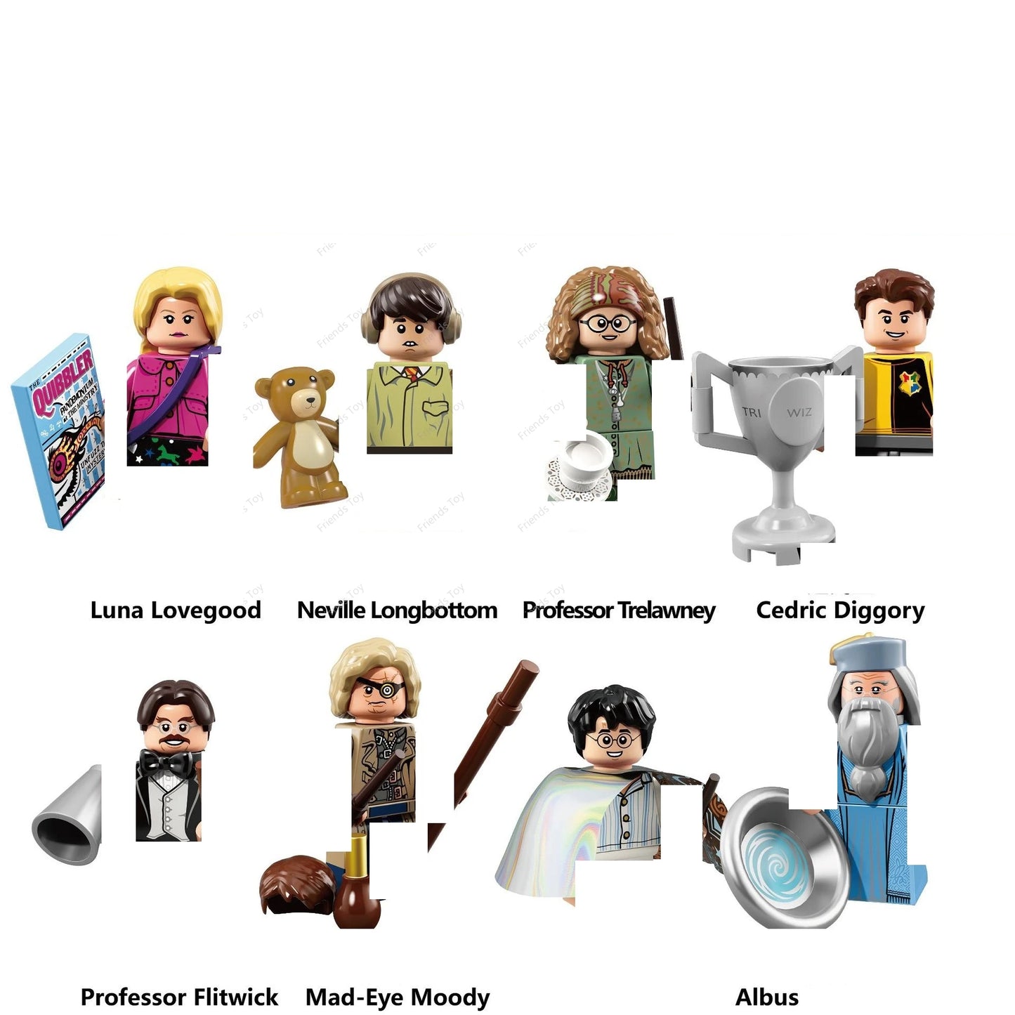 14pcs/set Harris HP Mini Man Figure WM6059