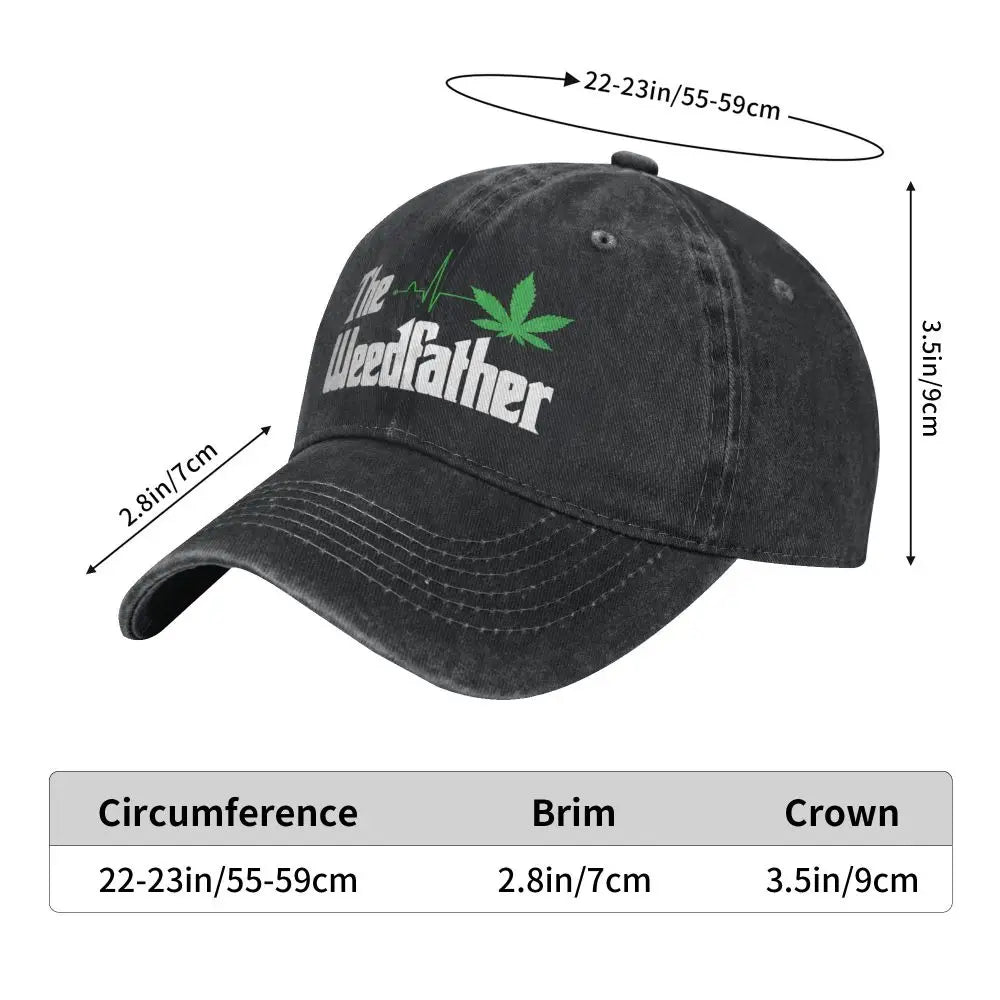 420 Pure Color Dad Hats Cool Art Of In Heartbeat With The Weedfather