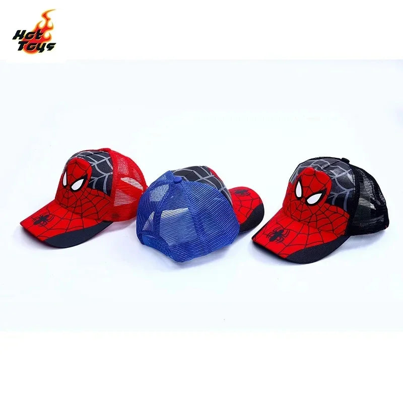 MENS Spider Man Baseball Cap Cartoon Mesh Cap Hip Hop Hat Sunscreen Breathable Adjustable Children's Day Christmas Gift Ornament