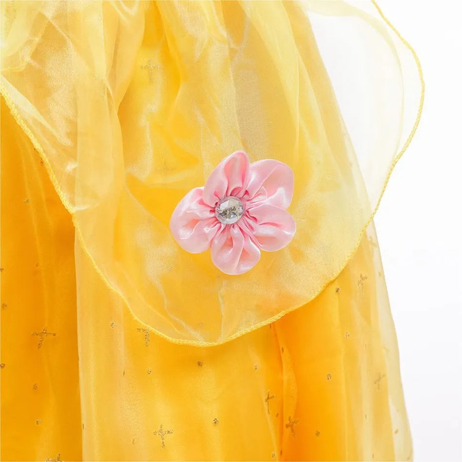 Disney Belle Dress Children Princess Costume