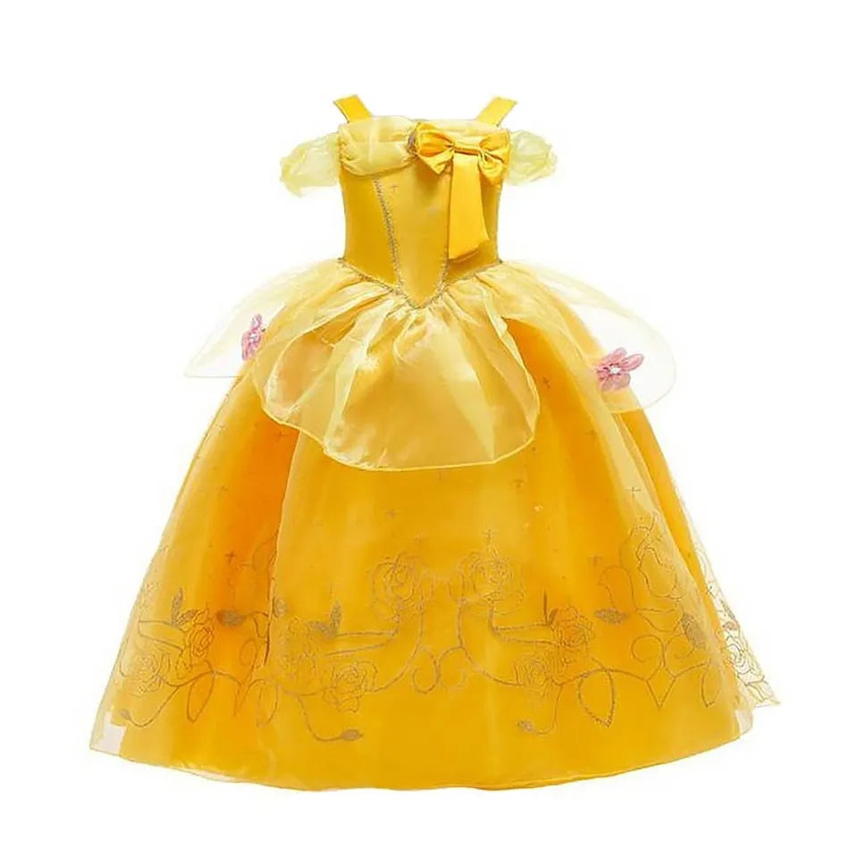 Disney Belle Dress Children Princess Costume
