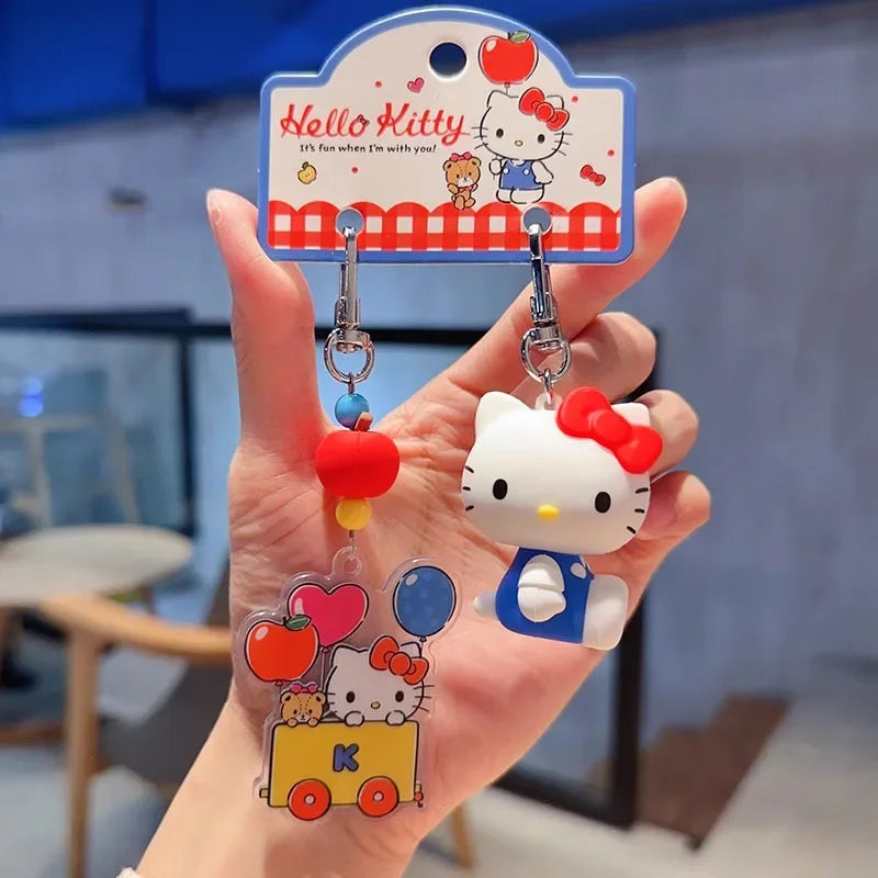 Kawaii Hello Kitty Keychain Sanrio Keychain Accessories