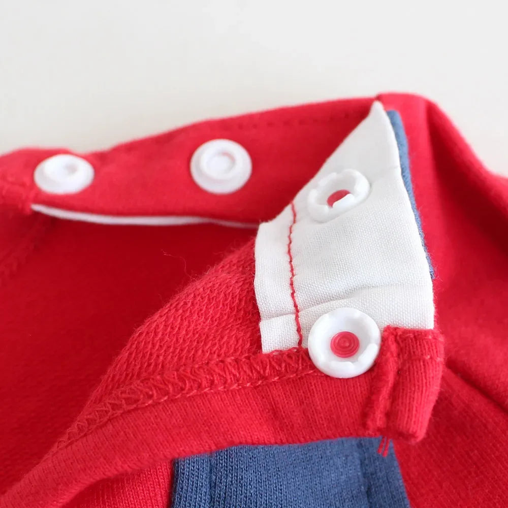New Super Mario Bros Long sleeved Suit Baby Rompers