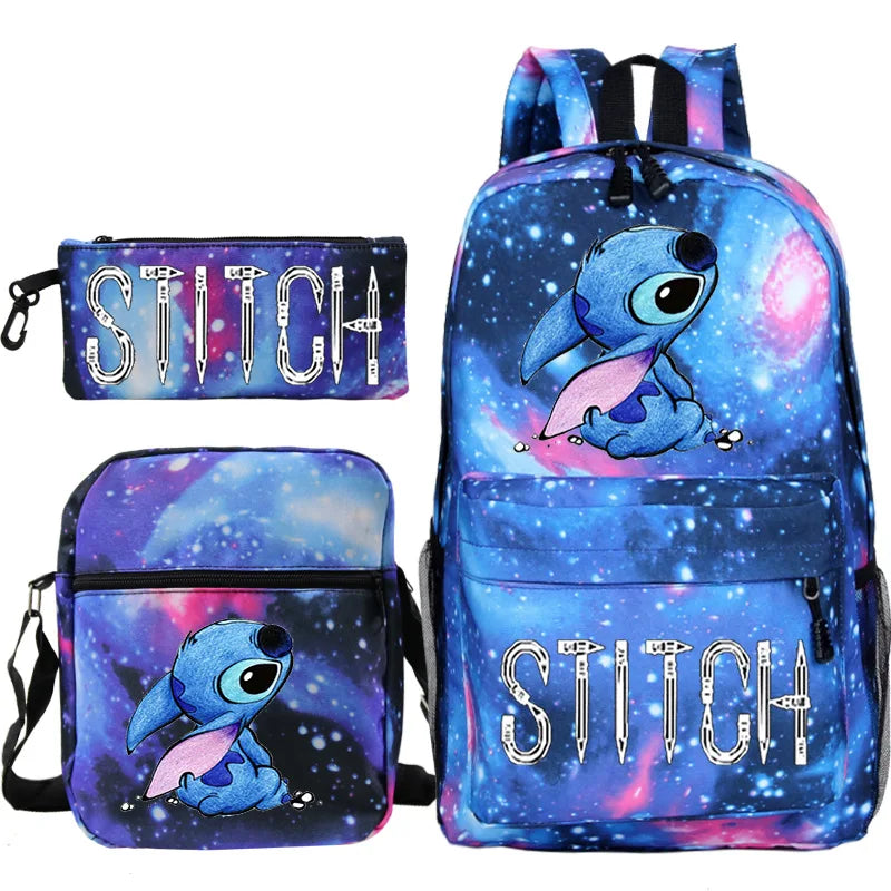 Stitch Kids Backpack Pencil  Shoulder Bag