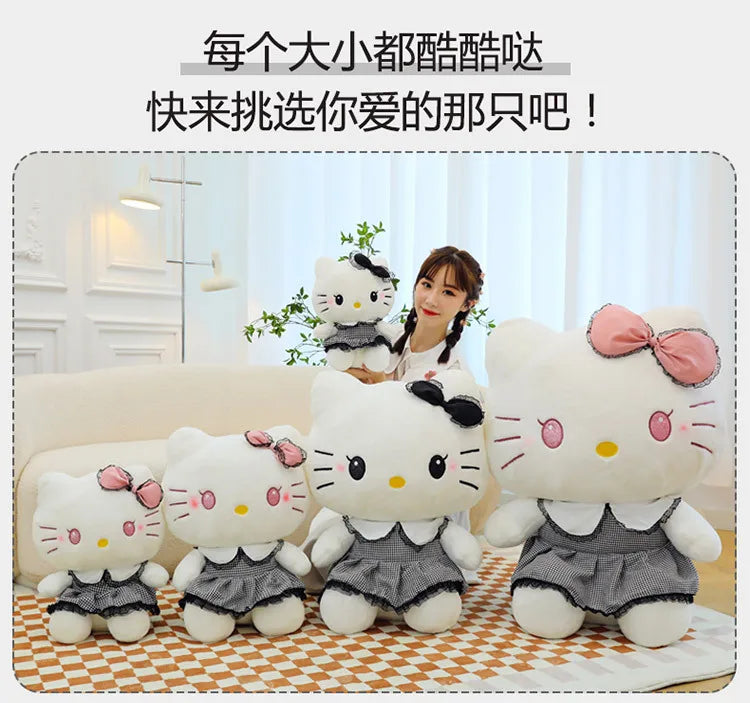 70cm Big Size Sanrio Hello Kitty Anime Plus Stuffed Doll Cartoon Anime Character Cute Throw Pillow As A Holiday Gift for Friends