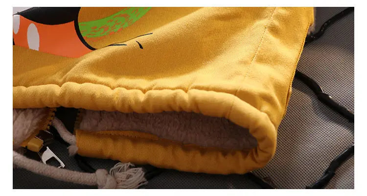 Children's Winter Coat Baby Girl Boy Mickey Mouse Cartoon Jackets 1-6Years Kids Thicken Keep Warm Hooded Outerwear Infant Clothe
