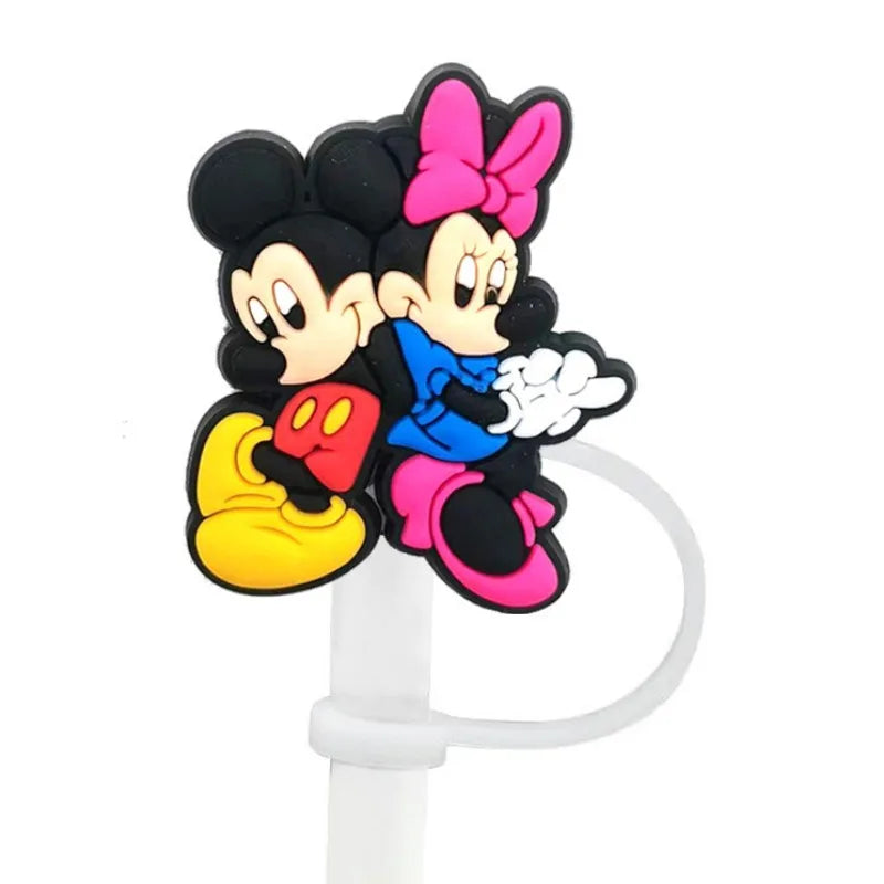 Disney Mickey Series Straw Cover Cap for Stanley Cup 10mm Silicone Straw Topper Compatible 30&40 Oz Tumbler with Handle Tips Lid