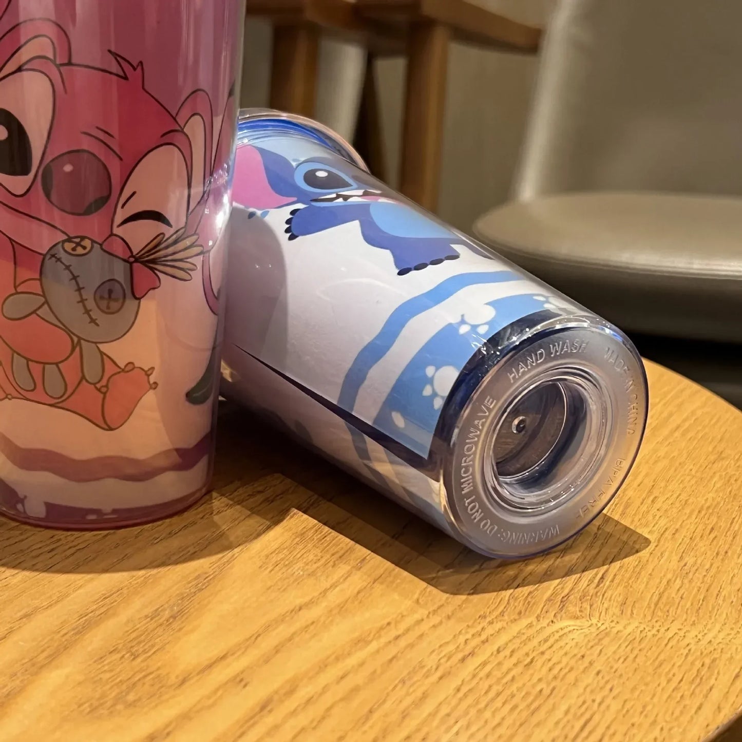 Stitch Plastic Water Bottle