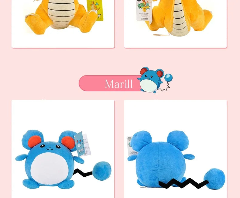 Pokemon Series Gengar Plush Dolls Cute Pikachu Peluche Charmander Squirtle Bulbasaur Eevee Snorlax Stuffed Toys Gifts For Kids