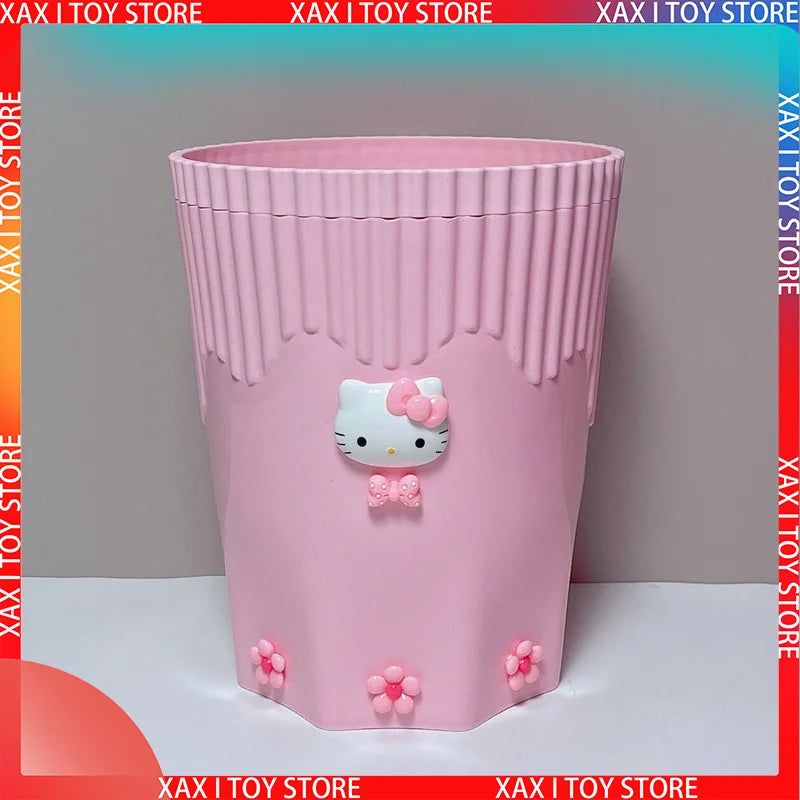 Sanrio Hello Kitty Garbage Wastebasket Plastic