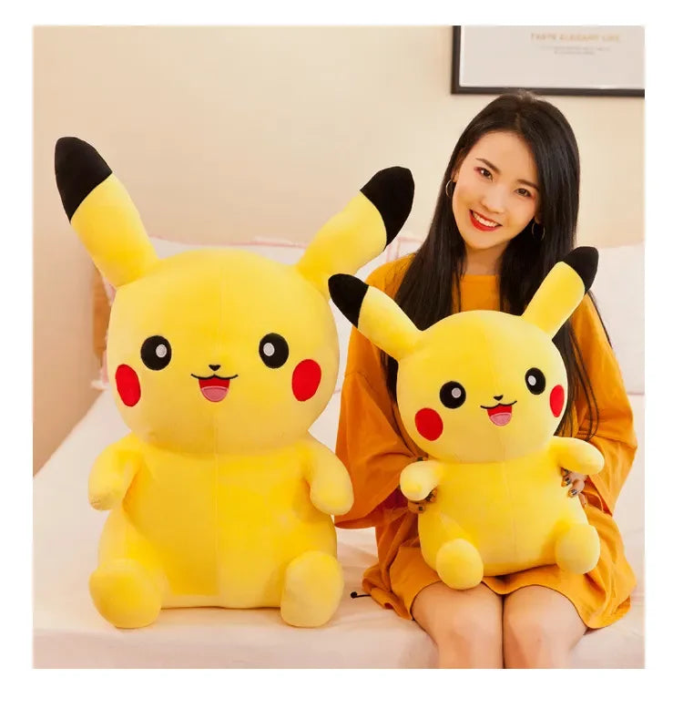 70cm Big Size Pokemon Pikachu Plush Stuffed Animal Cartoon Anime Pillow Dolls Christmas Birthday Gifts Kids Plushies