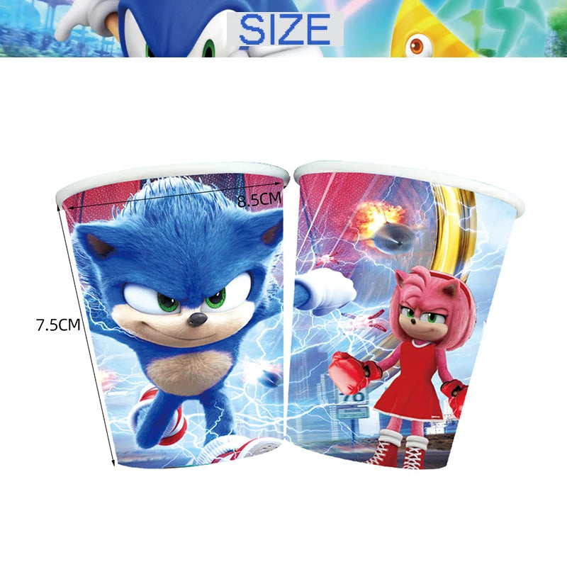 Kit Sonic Party Supplies Boys Birthday Party.
