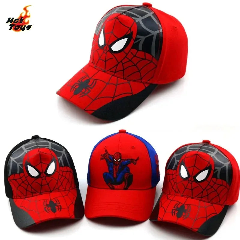 MENS Spider Man Baseball Cap Cartoon Mesh Cap Hip Hop Hat Sunscreen Breathable Adjustable Children's Day Christmas Gift Ornament
