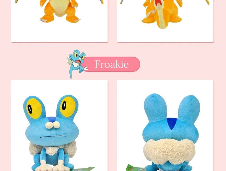 Pokemon Series Gengar Plush Dolls Cute Pikachu Peluche Charmander Squirtle Bulbasaur Eevee Snorlax Stuffed Toys Gifts For Kids