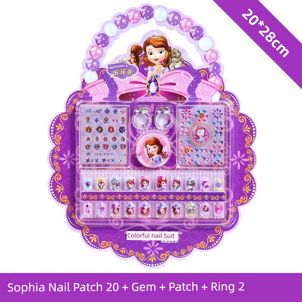Ye Luoli Ice Princess Gem Girl Toy Nail Sticker
