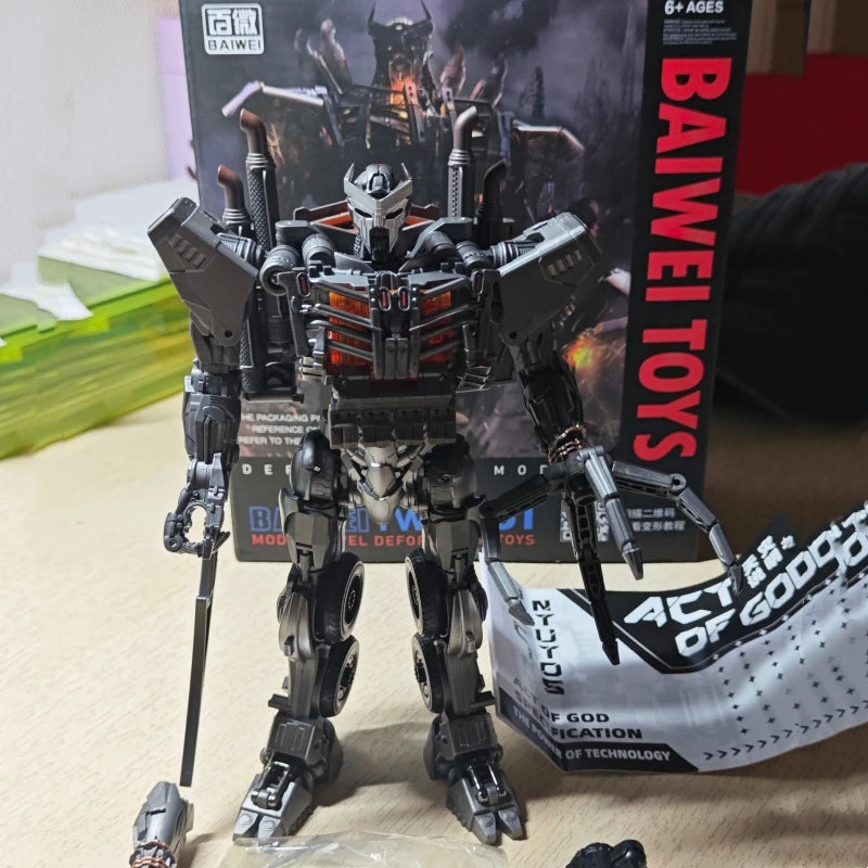 IN STOCK NEW BAIWEI 18CM Cool Transformation Toys Movie Action Figure Anime Robot Car Model KO SS01 T7 TW-1031 Kids Boy TW1032