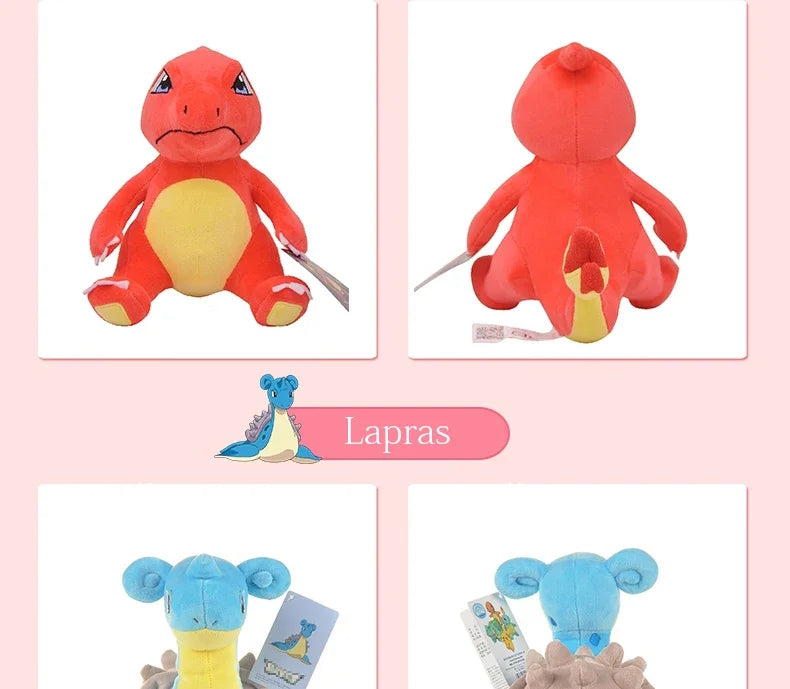 Pokemon Series Gengar Plush Dolls Cute Pikachu Peluche Charmander Squirtle Bulbasaur Eevee Snorlax Stuffed Toys Gifts For Kids