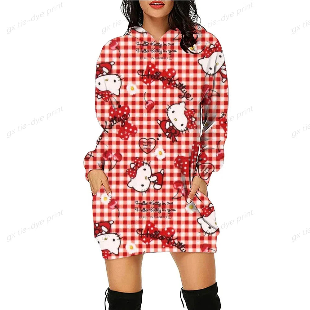 Japan Anime Hello Kitty Printed Hoodies