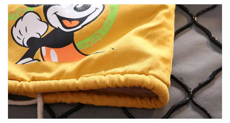 Children's Winter Coat Baby Girl Boy Mickey Mouse Cartoon Jackets 1-6Years Kids Thicken Keep Warm Hooded Outerwear Infant Clothe