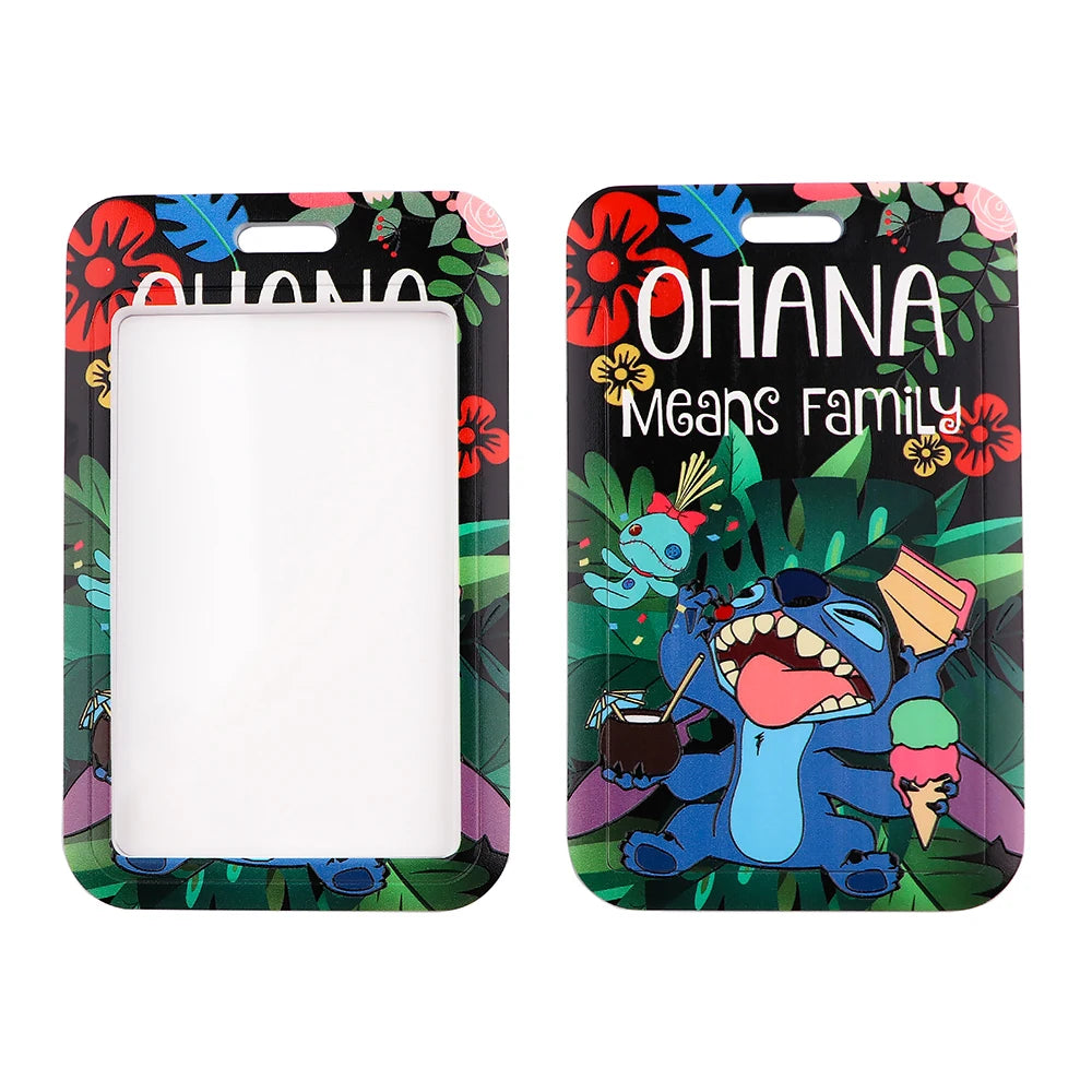 Stitch Lanyard ID Card Badge Holder
