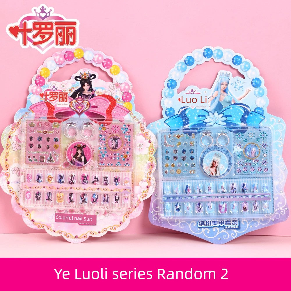 Ye Luoli Ice Princess Gem Girl Toy Nail Sticker