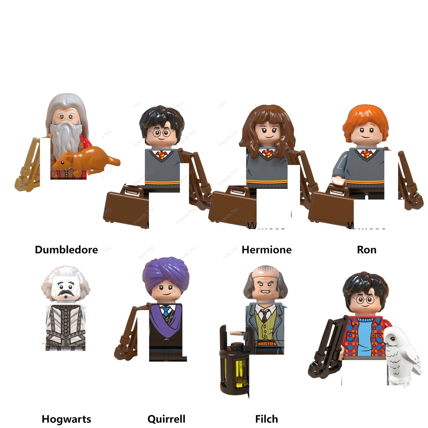 14pcs/set Harris HP Mini Man Figure WM6059