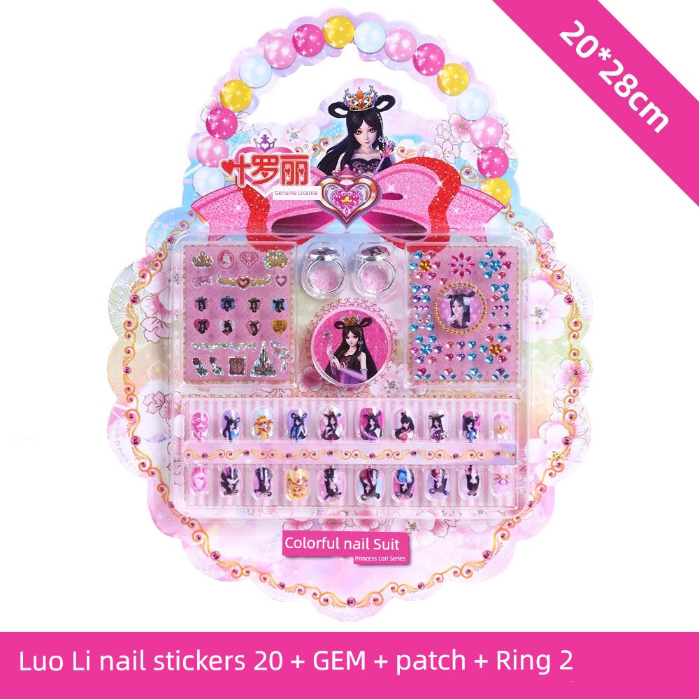 Ye Luoli Ice Princess Gem Girl Toy Nail Sticker