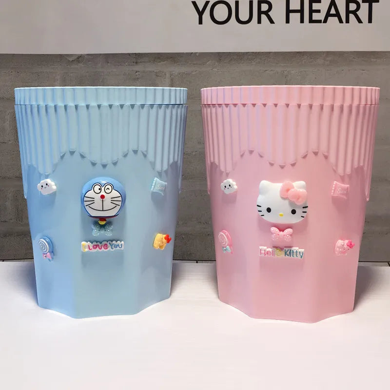 Sanrio Hello Kitty Garbage Wastebasket Plastic