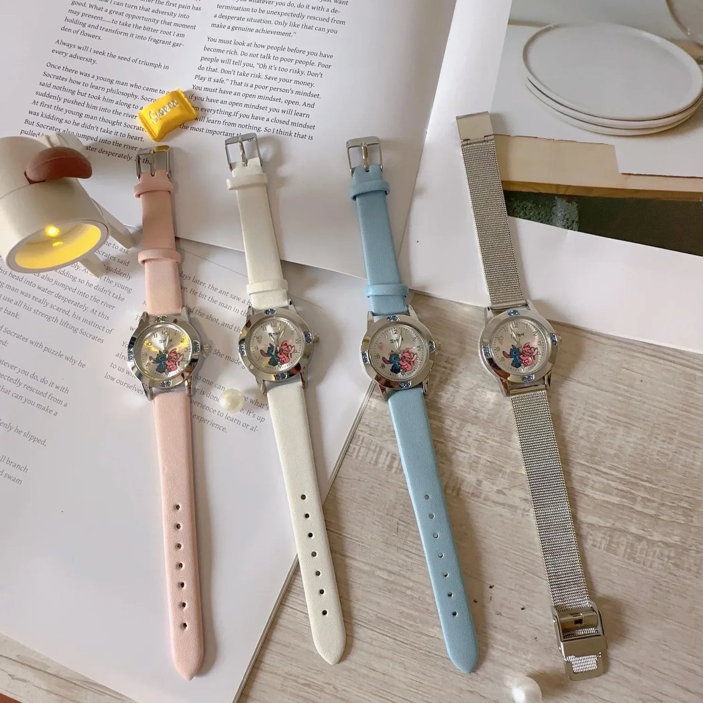 Lilo & Stitch Girl Watches Diamond Quartz Watch