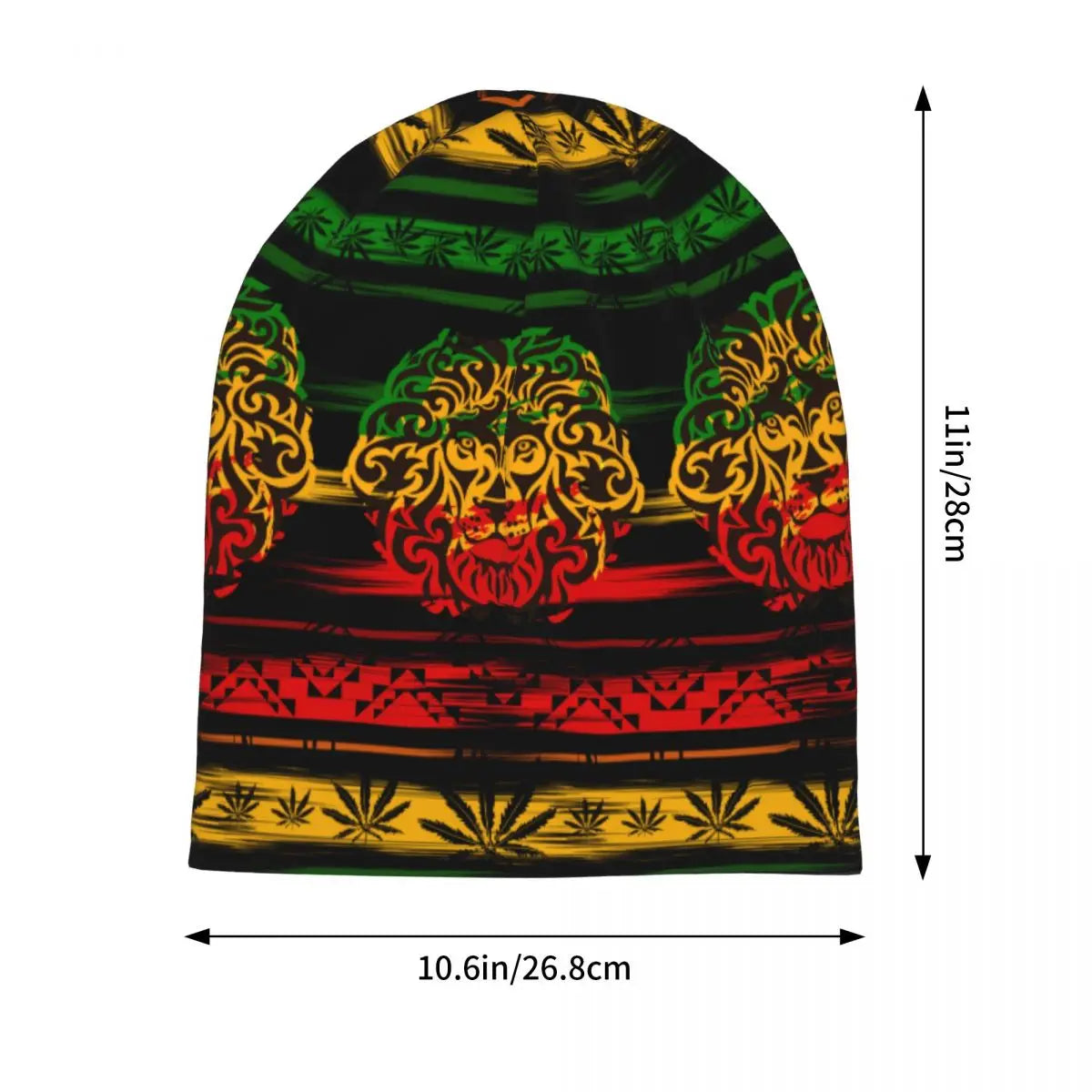 420 Reggae Rasta Lion Cannabis Beanies