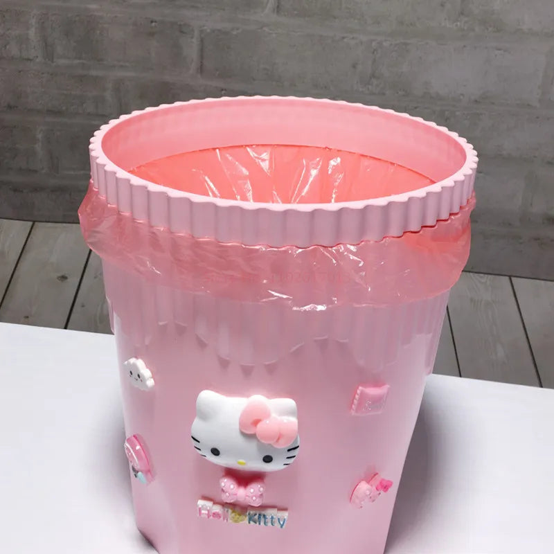 Sanrio Hello Kitty Garbage Wastebasket Plastic