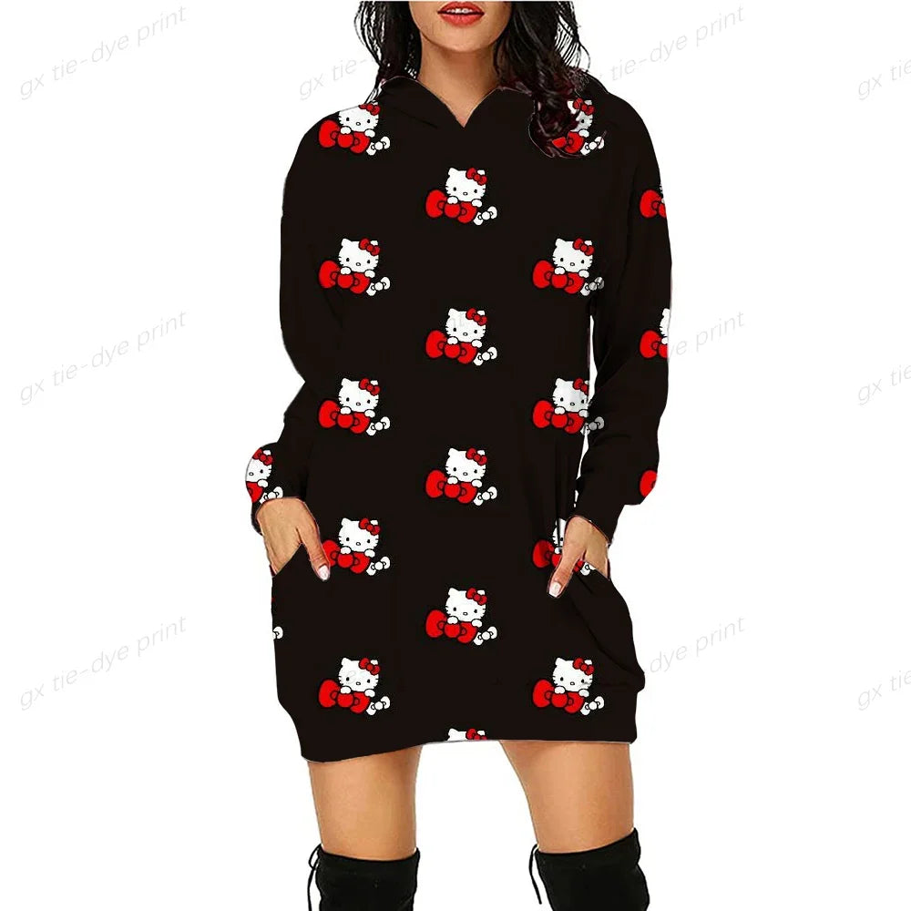 HELLO KITTY Fashion  Long Sweatshirts.