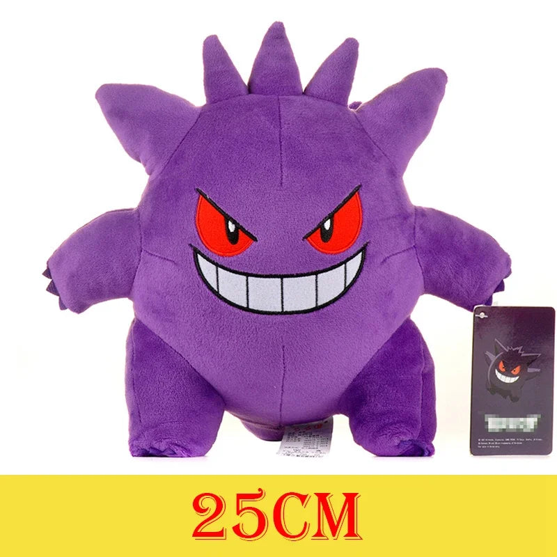 Pokemon Series Gengar Plush Dolls Cute Pikachu Peluche Charmander Squirtle Bulbasaur Eevee Snorlax Stuffed Toys Gifts For Kids