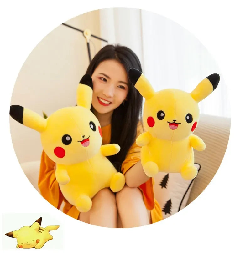 70cm Big Size Pokemon Pikachu Plush Stuffed Animal Cartoon Anime Pillow Dolls Christmas Birthday Gifts Kids Plushies
