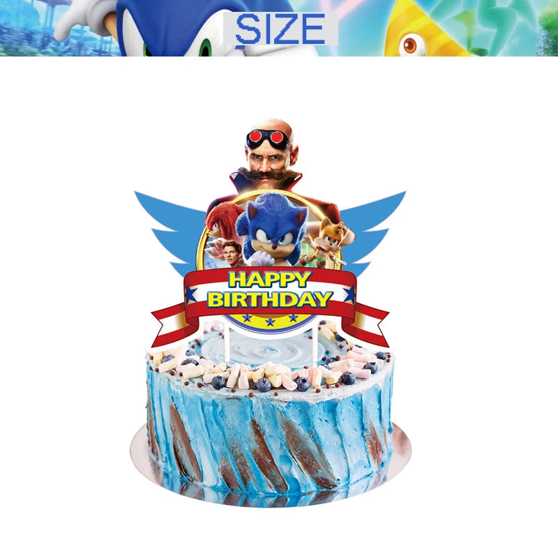 Kit Sonic Party Supplies Boys Birthday Party.