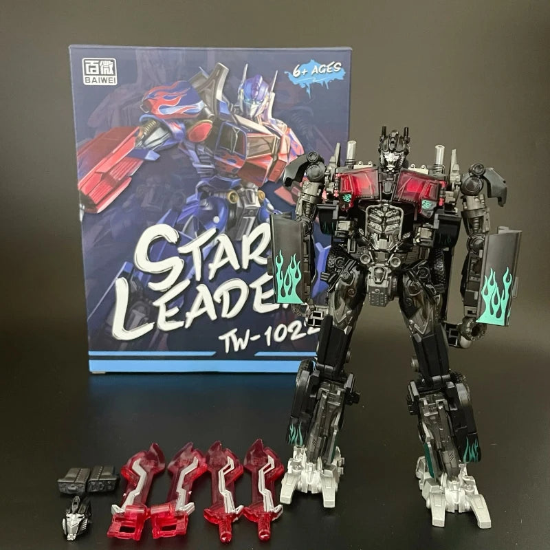 IN STOCK NEW BAIWEI 18CM Cool Transformation Toys Movie Action Figure Anime Robot Car Model KO SS01 T7 TW-1031 Kids Boy TW1032