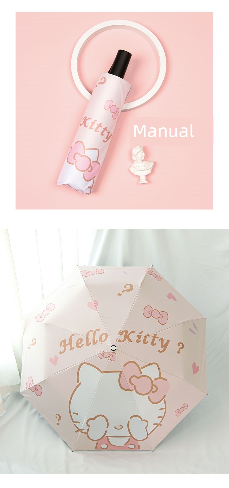 Hello Kitty Elementary School Student Sun-Proof Umbrella