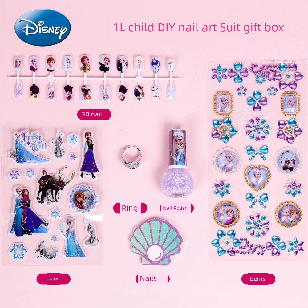 Ye Luoli Ice Princess Gem Girl Toy Nail Sticker