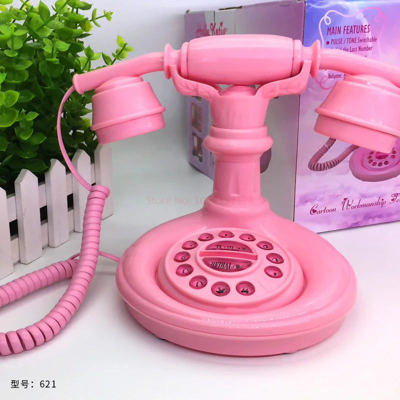 Sanrio HELLO KITTY  Antique Corded Landline Telephone