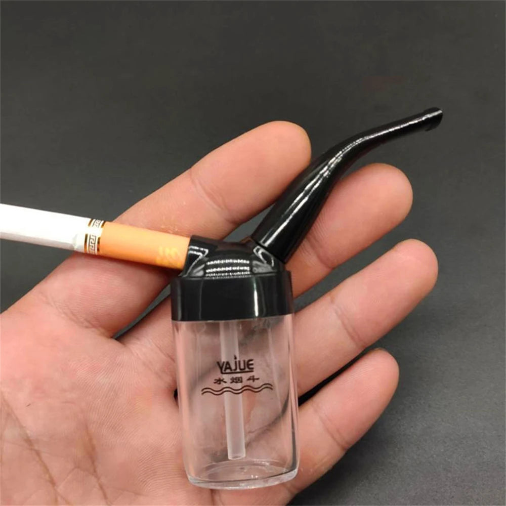 Mini Water Cigarette Pipe Washable Cigarette Holder Filter Portable Multiple Hookah Tobacco Pipe Smoking Tools For Men's Gift