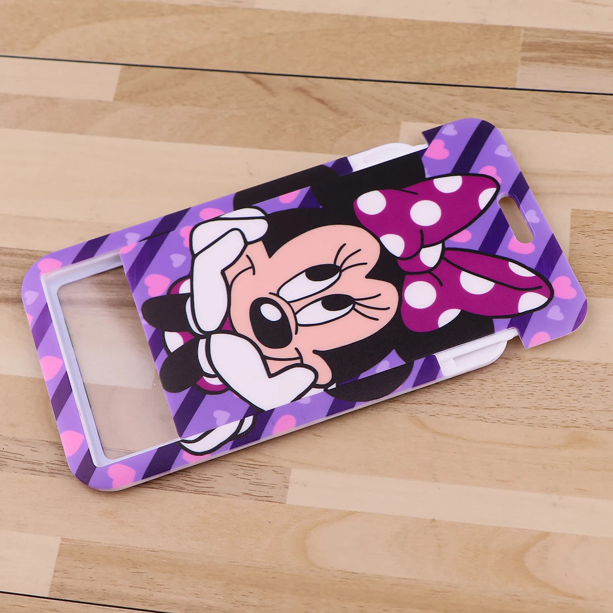 DISNEY Minnie Mouse Keychain Lanyard ID Badge Holder