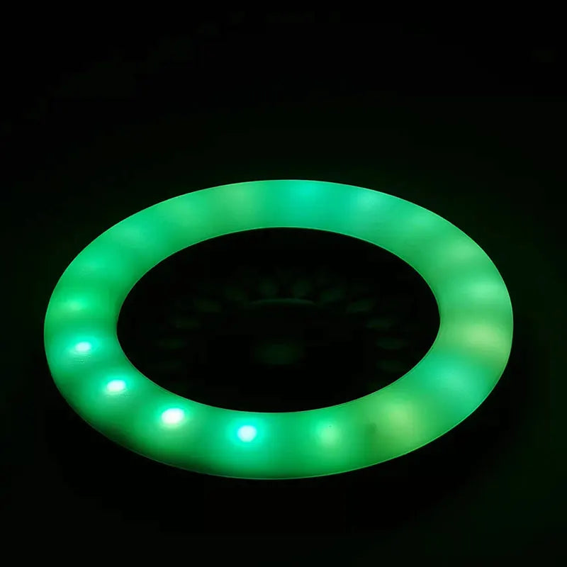 JUSES' SMOKESHOP Newest Wheel Shape Colour LED Hookah Light Display Shisha Ring Light with Remote Control Hookah Accessories