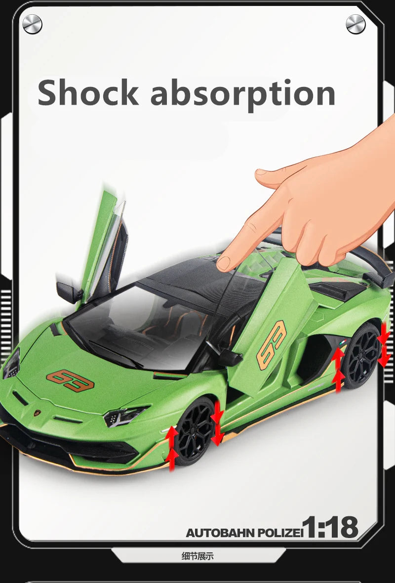 TOY 1/18TH Alloy Racing Car Model Diecasts Metal Toy Sports Car