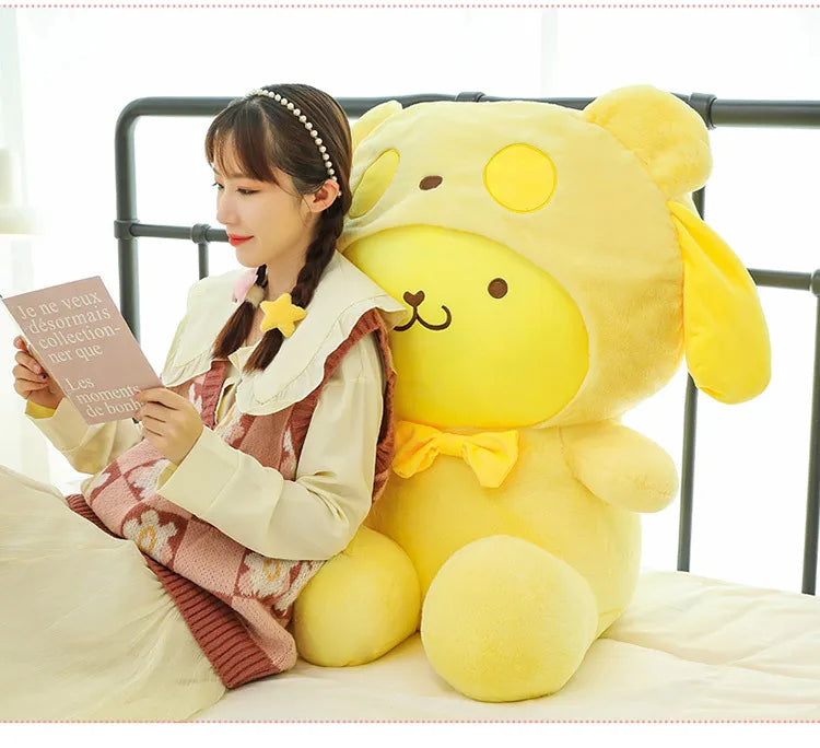 35/45cm Cute Cinnamoroll Toys Pudding Dog Plush Doll Gives Friend and Child Birthday Gift Pillow for Kids