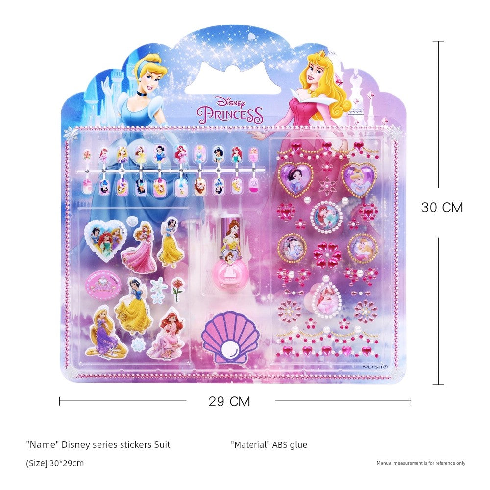 Ye Luoli Ice Princess Gem Girl Toy Nail Sticker