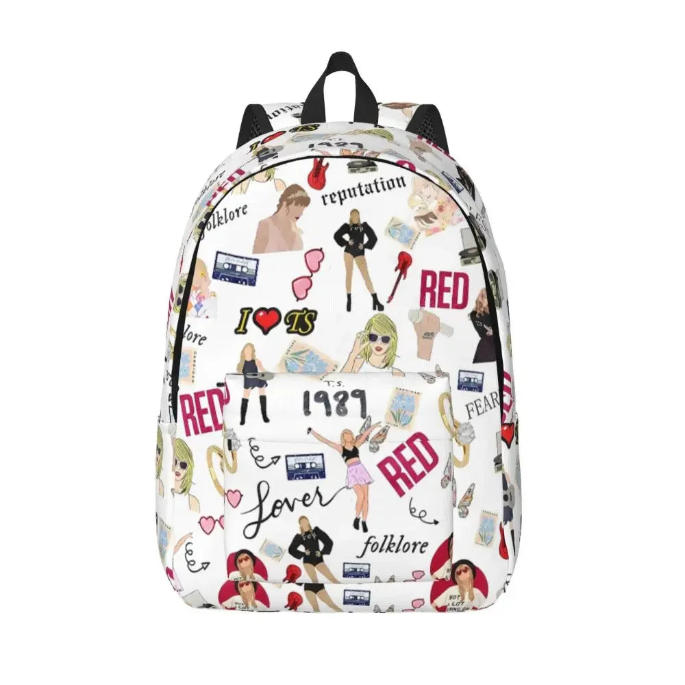 Taylors Music Swifts Backpack Boy Girl Fashion Lightweight Backpacks School Bags University High Quality Rucksack Xmas Gift