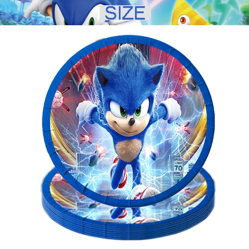 Kit Sonic Party Supplies Boys Birthday Party.